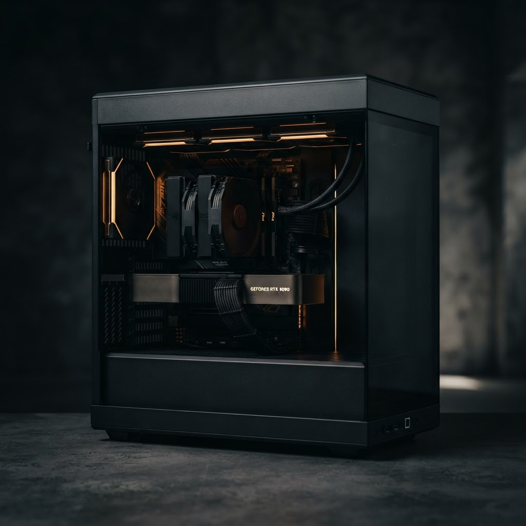 Exemple de finition boîtier noir mat